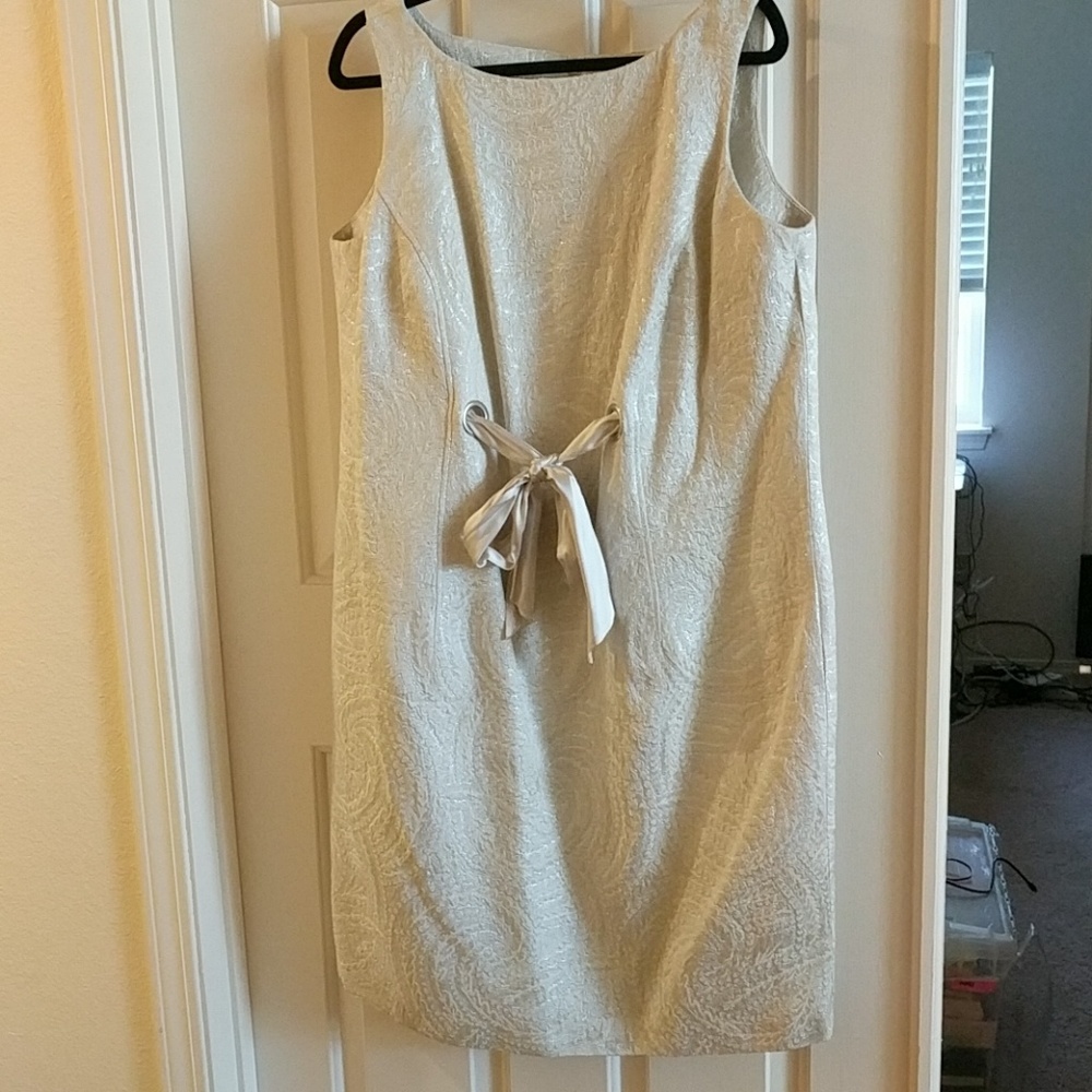 Sparlky Damask Taylor Sheath Dress